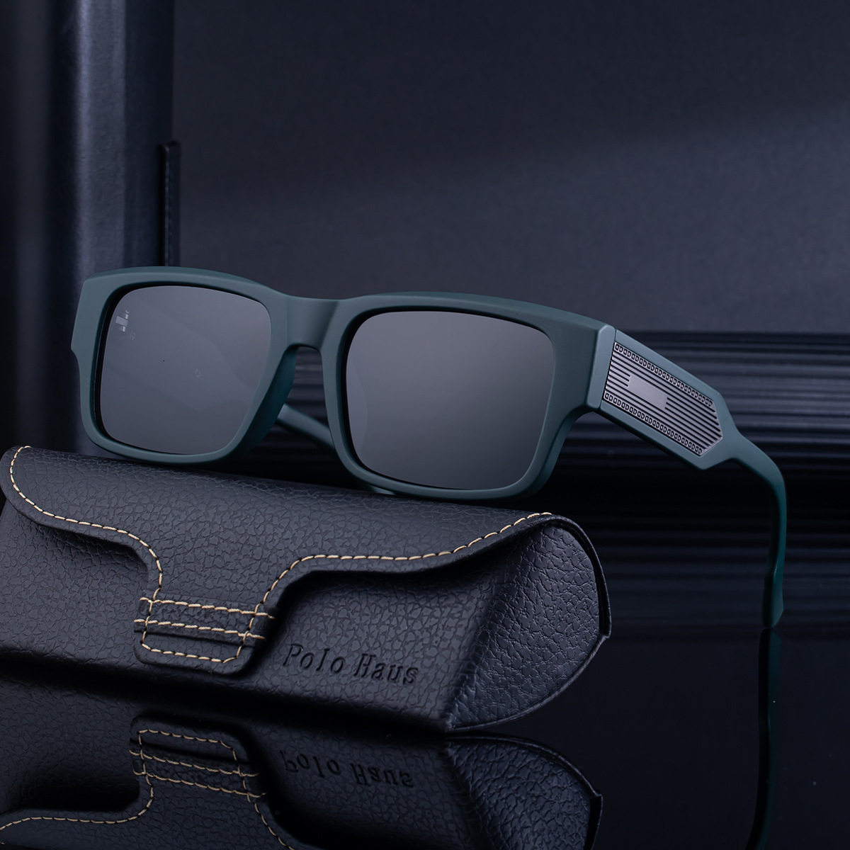 2026 New Fashion Square Polarized Large Frame Outdoor Versatile Driving Sun Protection Sunglasses for Men