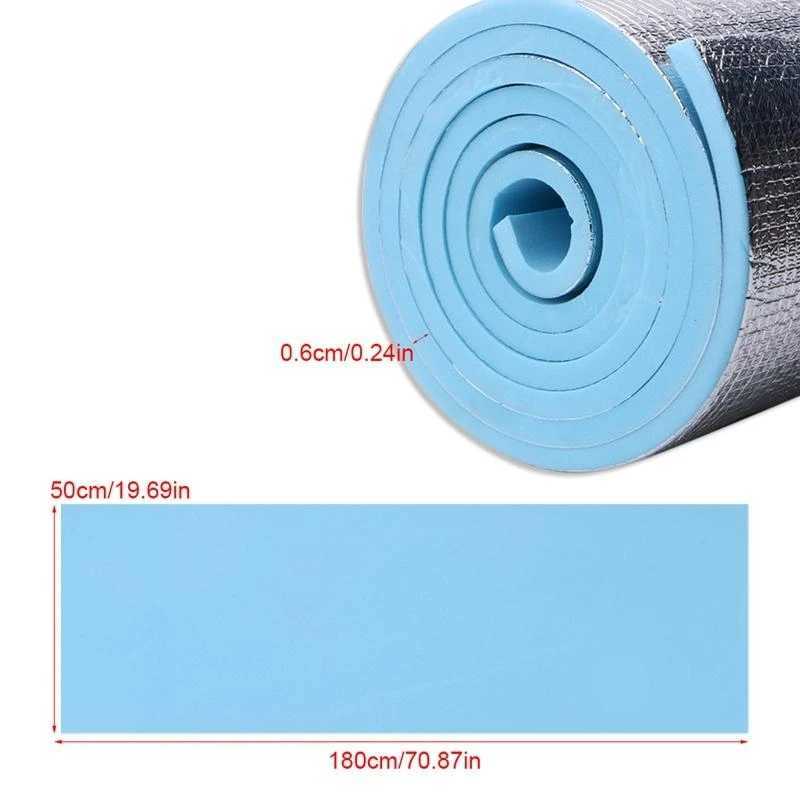 J1HE 6mm Thick Durable EVA Yoga Mat Exercise Gym Fitness Workout Non-Slip Pad Camping M260312