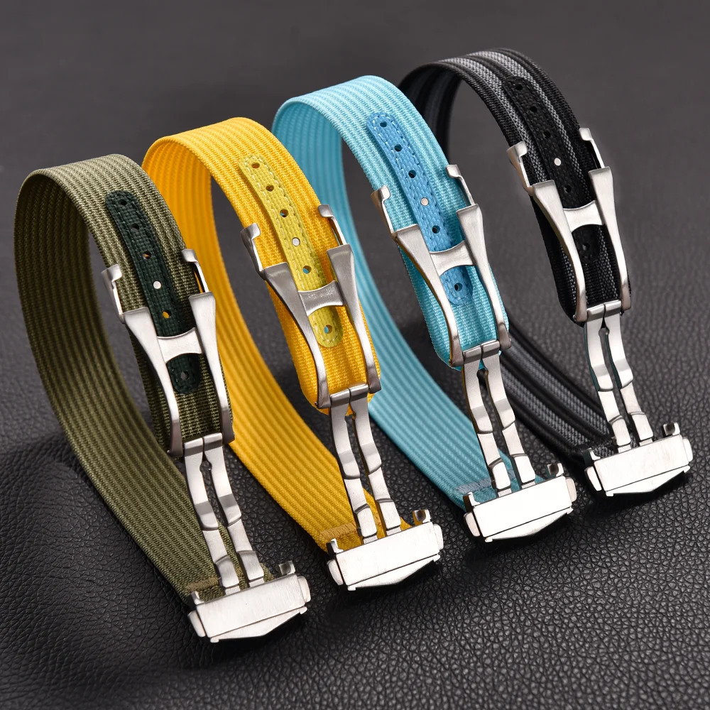 Canvas Nylon Watch Strap 18-20-22mm For X Moon For Seiko Men Women Sport Waterproof Folding Buckle Watchbands 260304