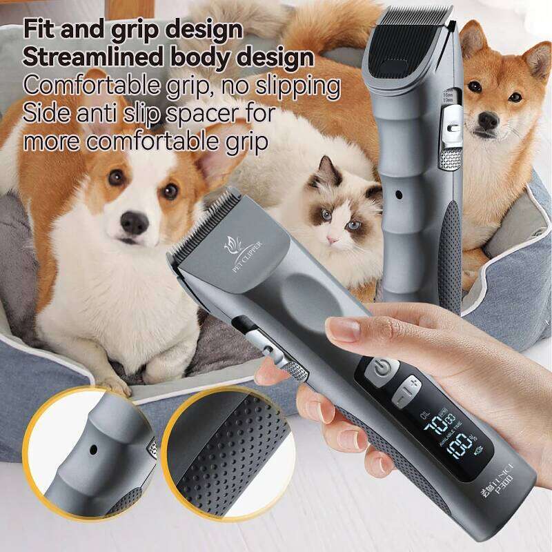 Fenice Cordless Rechargeable Clipper Low Noise Professional Pet Hair Cutting Machine Grooming Trimmer Shaver Kit for Animals C260312