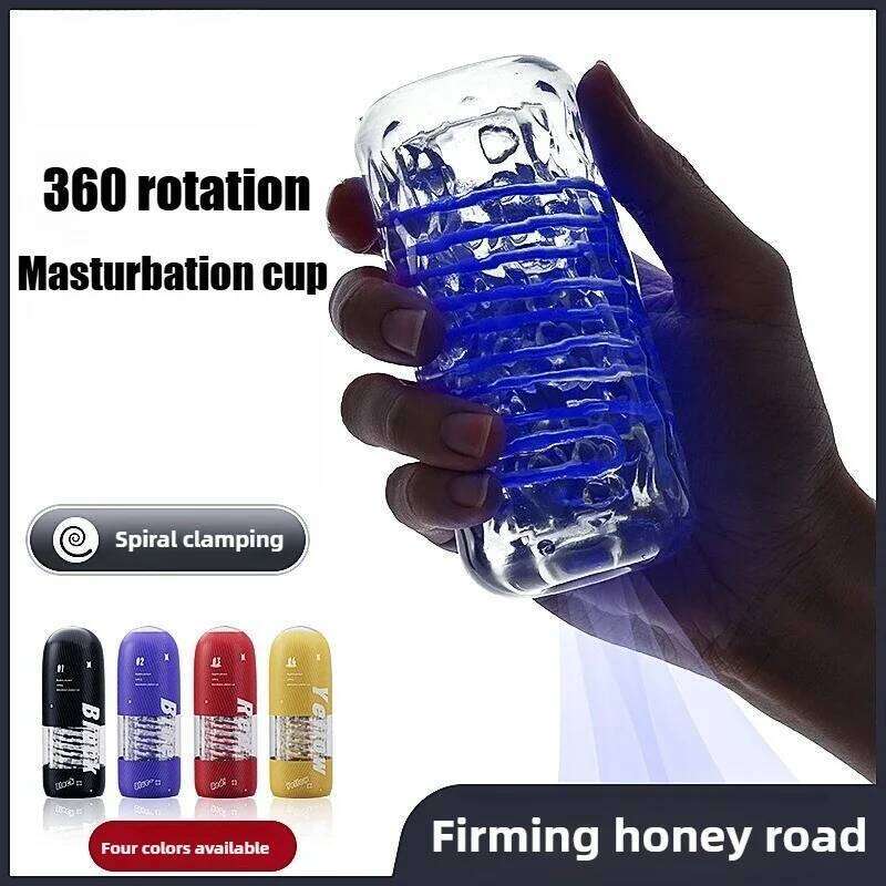 3D Textured 360 Rotating Suction Male Masturbator Aircraft Design Adult Sex Toy for Men Stimulation Enhancer Penis Exercise Tool Z260312