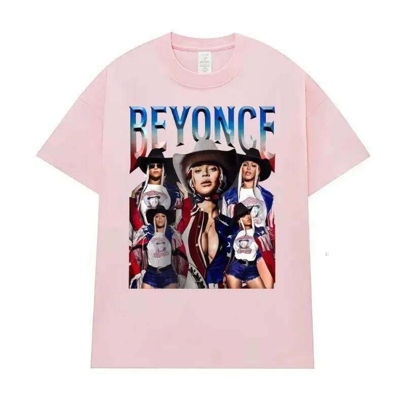 Cowboy Carter Beyonce Vintage Graphic T Shirt Women Fashion Hip Hop Streetwear T-shirts Casual T-shirt Z260312