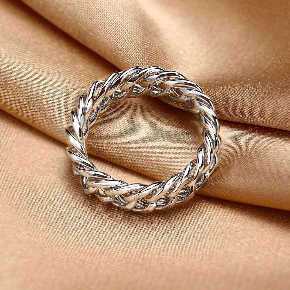 LINK Ring Men, Stainless Steel Miami Chain Ring, Thick Cuban Friendship Chainrings for Men Women Band Jewelry H260312