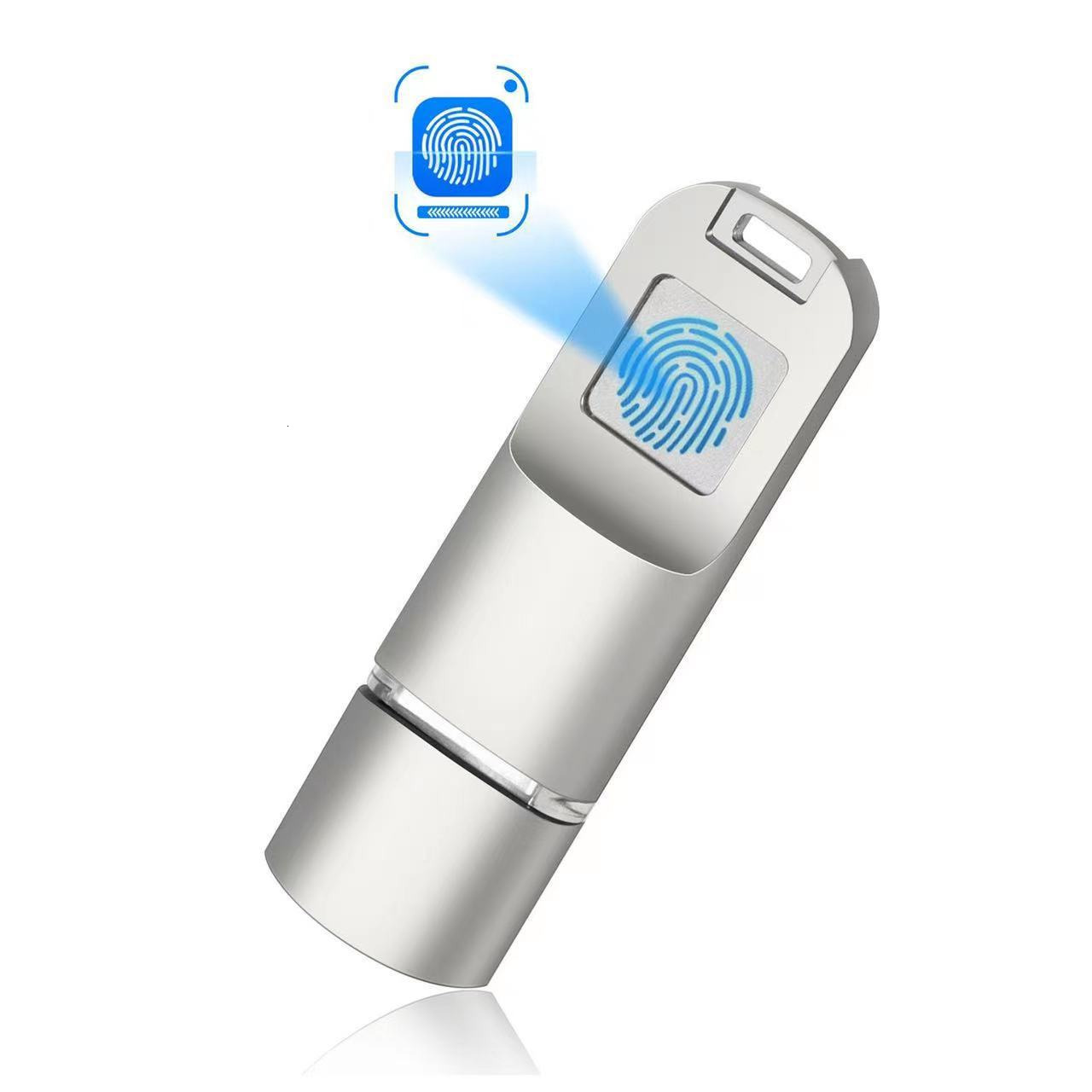 256GB fingerprint encrypted USB flash drive with large capacity for both mobile phones and computers, suitable for phone type-c fingerprint USB flash 