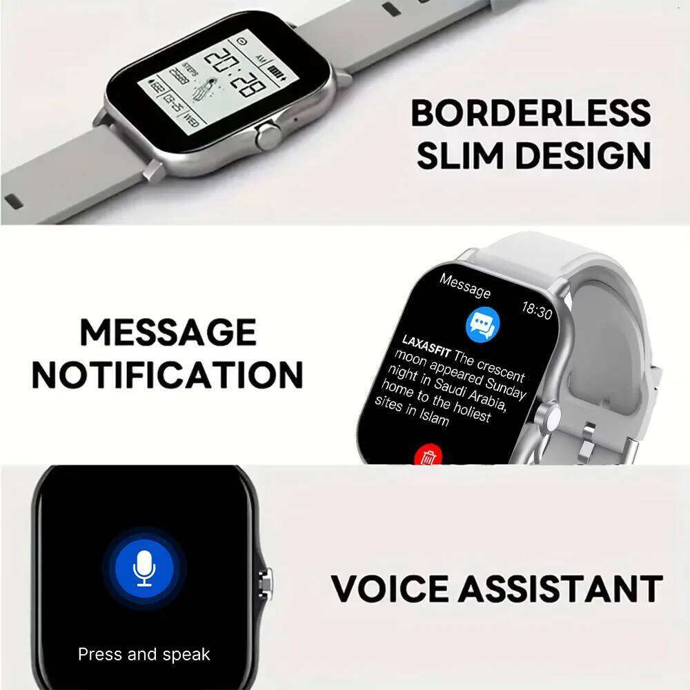LAXASFIT New Bluetooth Answer Smart Watch Men Touch Call Fitness Tracker Waterproof Sport Smartwatch Women For Android IOS