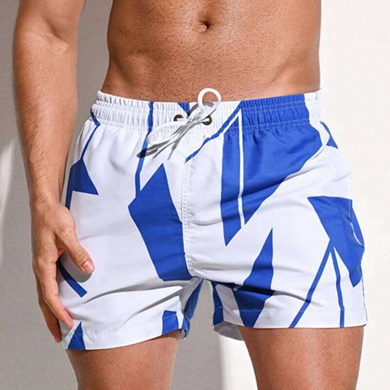 Fashion Board Swimming Shorts Men Swimwear Swim Short Quick Dry Beach Surf Boardshorts Men's Bathing Suit with Liner Z260312