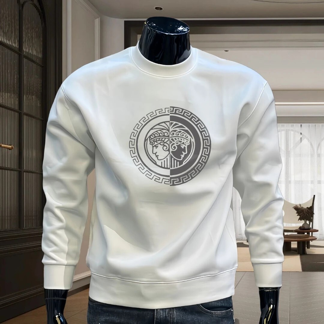 Trendy Round-neck Pullover Swetshirt For Men Utumn Designer Hoodie Nd Winter Fshion Printed Csul Top Long-sleeved Fleece-lined Bse Shirt