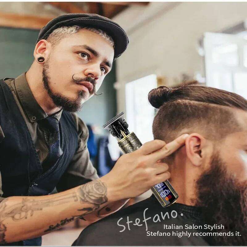 Portable Hairdressing Clipper USB Fast Charging Approaching Zero Gapped Cutting Shaver Man Electric Grooming Kit C260312