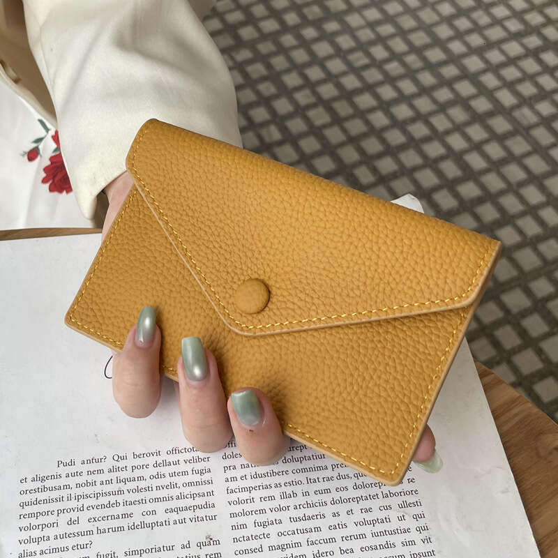 Luxury fashion wallet Fashion Simple Women S Wallet Korean And Japanese Style Envelope New Top Layer Cowhide Mini Coin Purse Multi Card Slot Lightweig