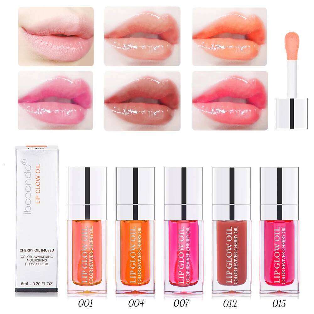 Lakerain Crystal Jelly Moisturizing Safety Gloss Makeup Sexy Plump Hydrating Glow Oil Tinted Lip Plumper W260311