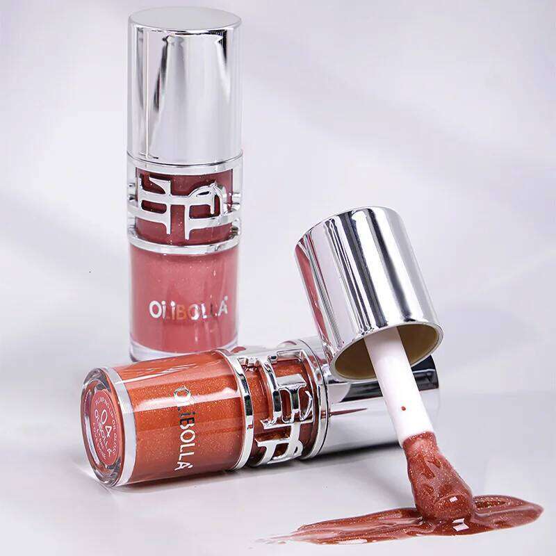 Watery Shimmer Mirror Gloss BoBo Jelly Glaze Long Lasting, Non-sticky Plumping Lipstick Moisturizing Whitening Lip Care W260311