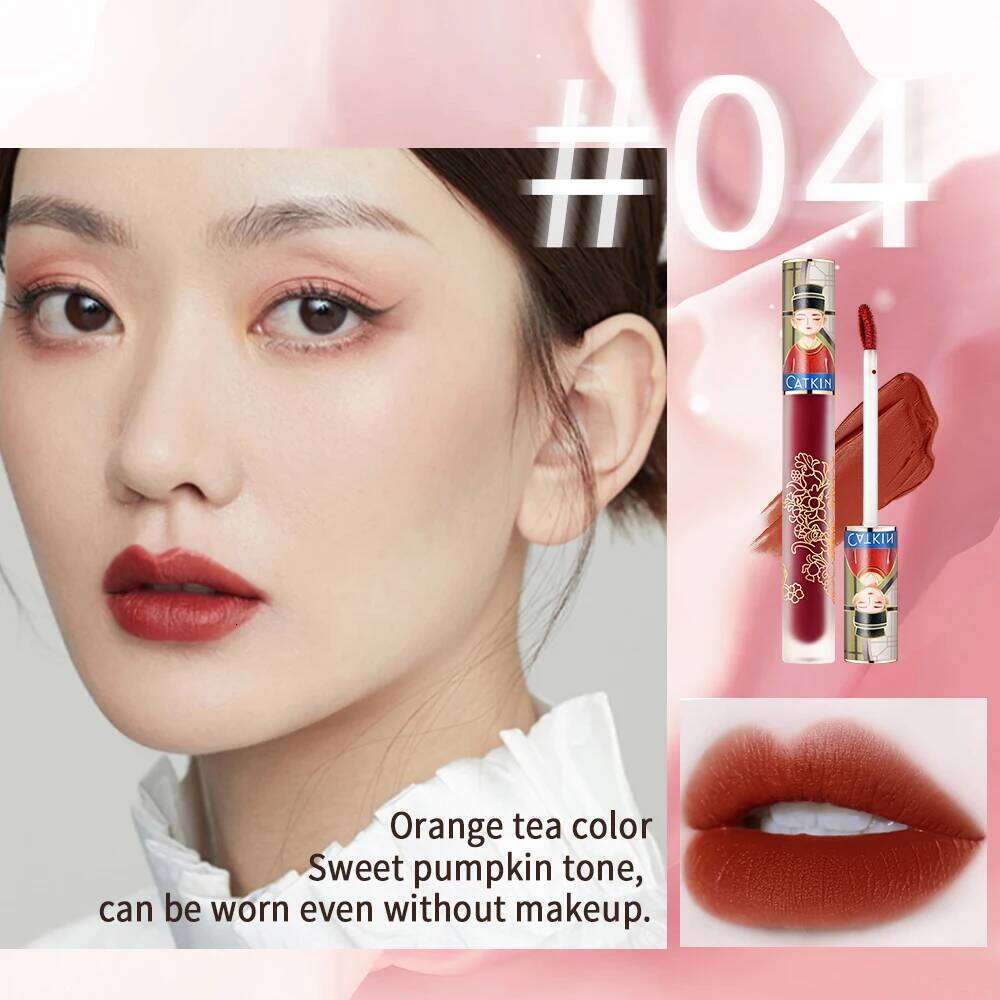 CATKIN Liquid Lipstick Lip Gloss Lightness Pretty Semimatte Waterproof Long Lasting Satin Nourish Moisturizing Smooth Soft W260311