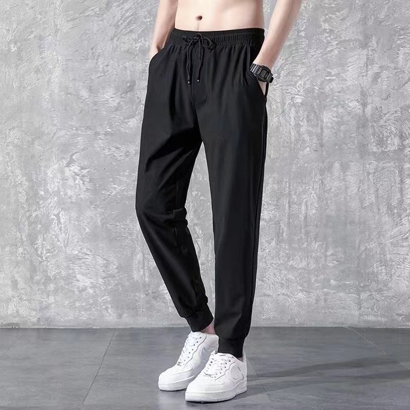 Straight-leg Spring And Autumn Thin Men's Casual Pants Large Size Slim Designer Pants Fit Sports Pants Style Trendy Loose Long Pants
