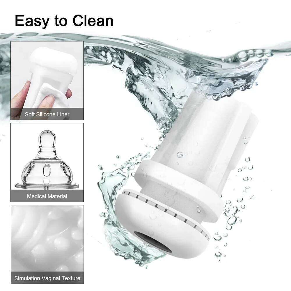 Automatic Male Masturbator Powerful Vibration Blowjob Sucking Machine Silicone Masturbation Cup Adult Supplies Sex Toy for Men Z260312