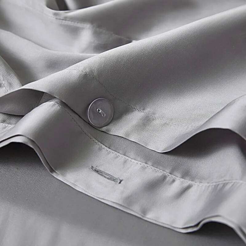 Natural Silk Bedding Quilt Soft Flat Sheet Pillowcases Queen King Size Duvet Cover Set H260312