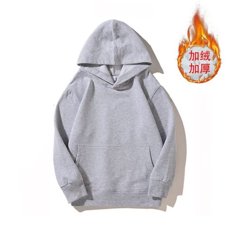 Trendy Hooded Fleece Sweatshirt Autumn/winter New Model Slimming And Warm Hoodie For Men Designer Hoodie And Women Trade Loose Casual Top