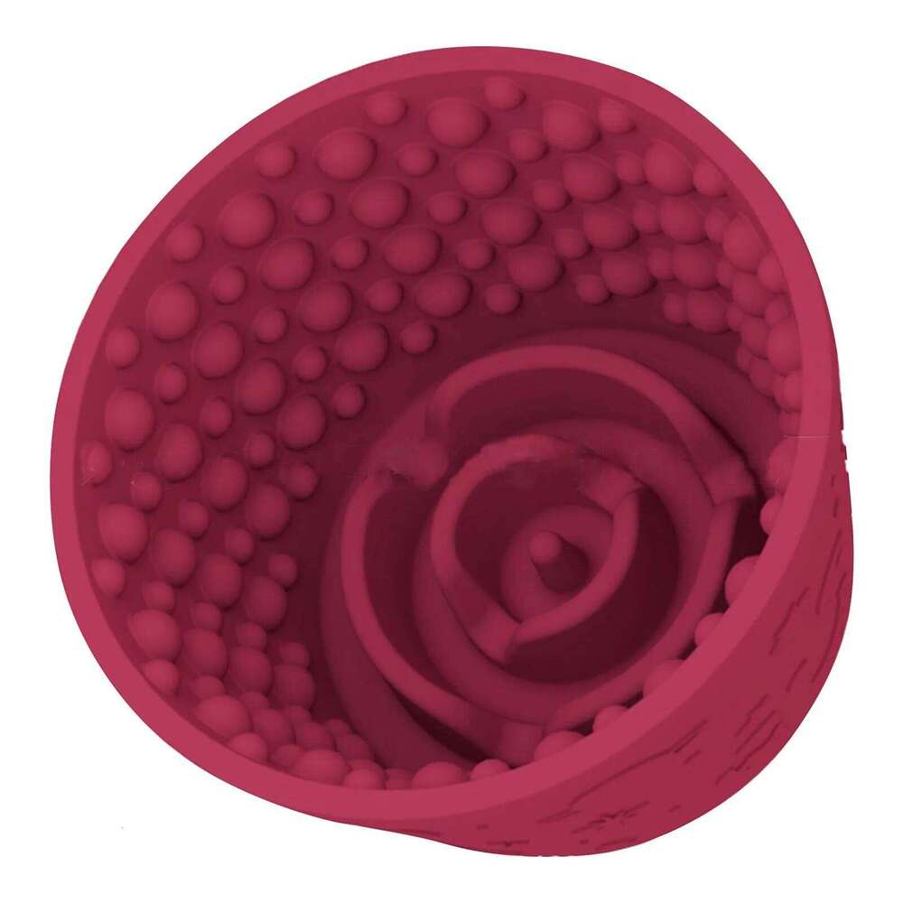 Lick Bowl, Anxiety Dog Licking Mat Freezer Treat Dispenser, Non-Slip Anti-Choking Silicone Slow Feeder Bowl for Dogs 26Y0312