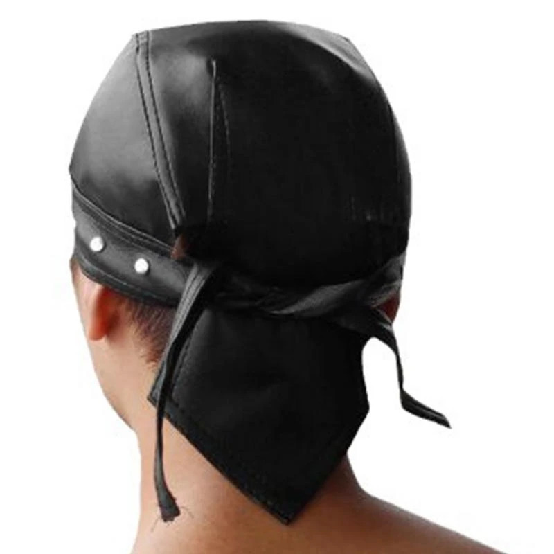 652F Hip Hop Grunge Po Props Skull Durag for Dating Pography Cabbie Headwear Rivet Studded Hat 260304