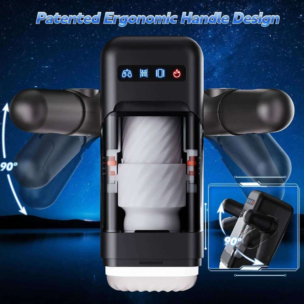 Automatic Thrusting Male Masturbator Cup handle Blowjob Strong Stroker Real Pocket Pussy Adult Sex Toys for Men Z260312