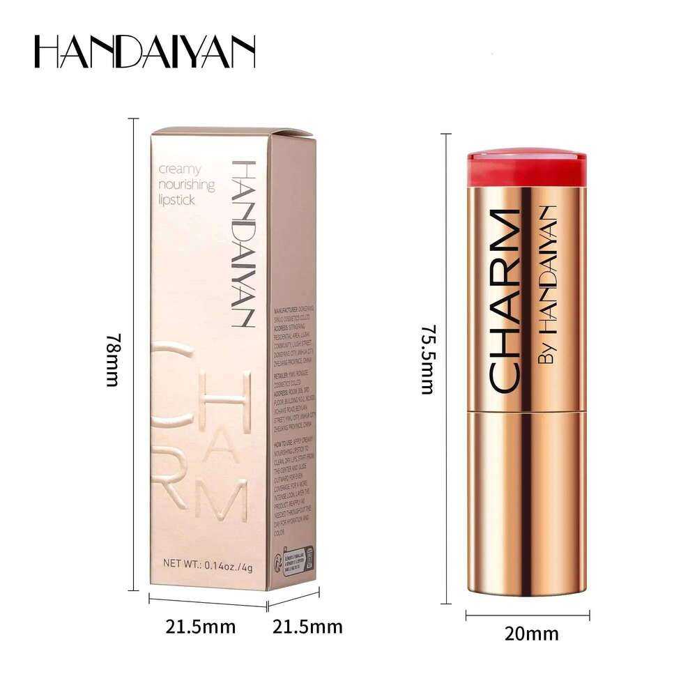 Long Lasting Moisturizing Velvet Lipstick Waterproof Non Stick Cup Creamy Nourish Cover Lip Line Glossy Golden Mud Formula W260311
