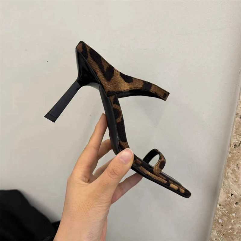 SUOJIALUN 2024 Summer New Women Slipper Fashion Narrow Band Ladies Elegant Slides Thin High Heel Open Toe Slip On Sandal P K260312