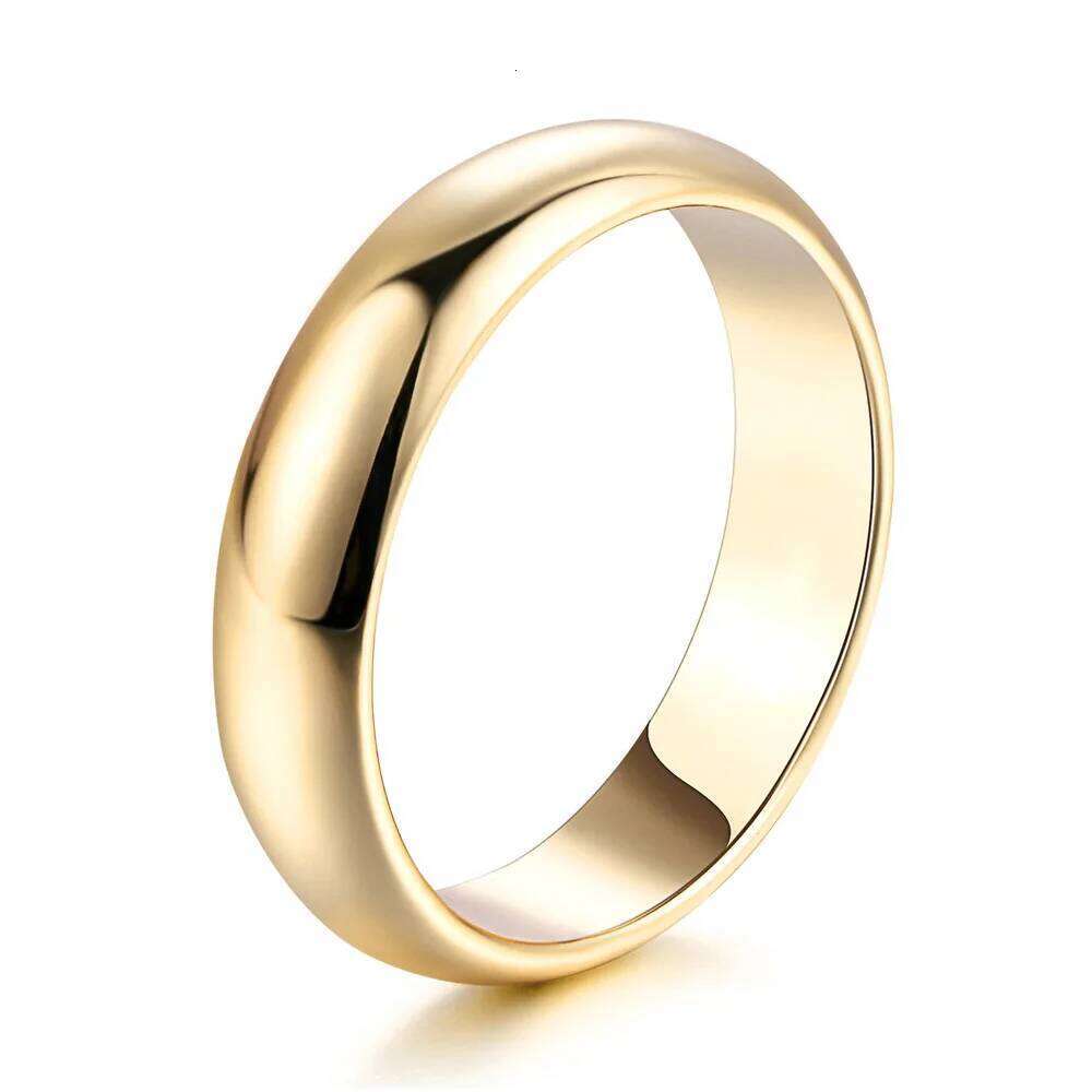 Couple Rings For Man Woman Simple Metal Rose Gold Color Wedding Engagement Dating Gifts Fashion Jewelry Wholesale All Size R049 H260312
