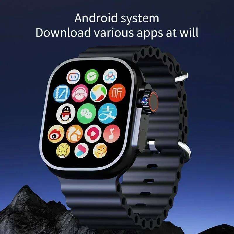 Android Smartwatch DW100 New Global Call Fingerprint Unlock 4G SIM Card 2.29 Inch AMOLED Video Chat WIFI GPS App Download