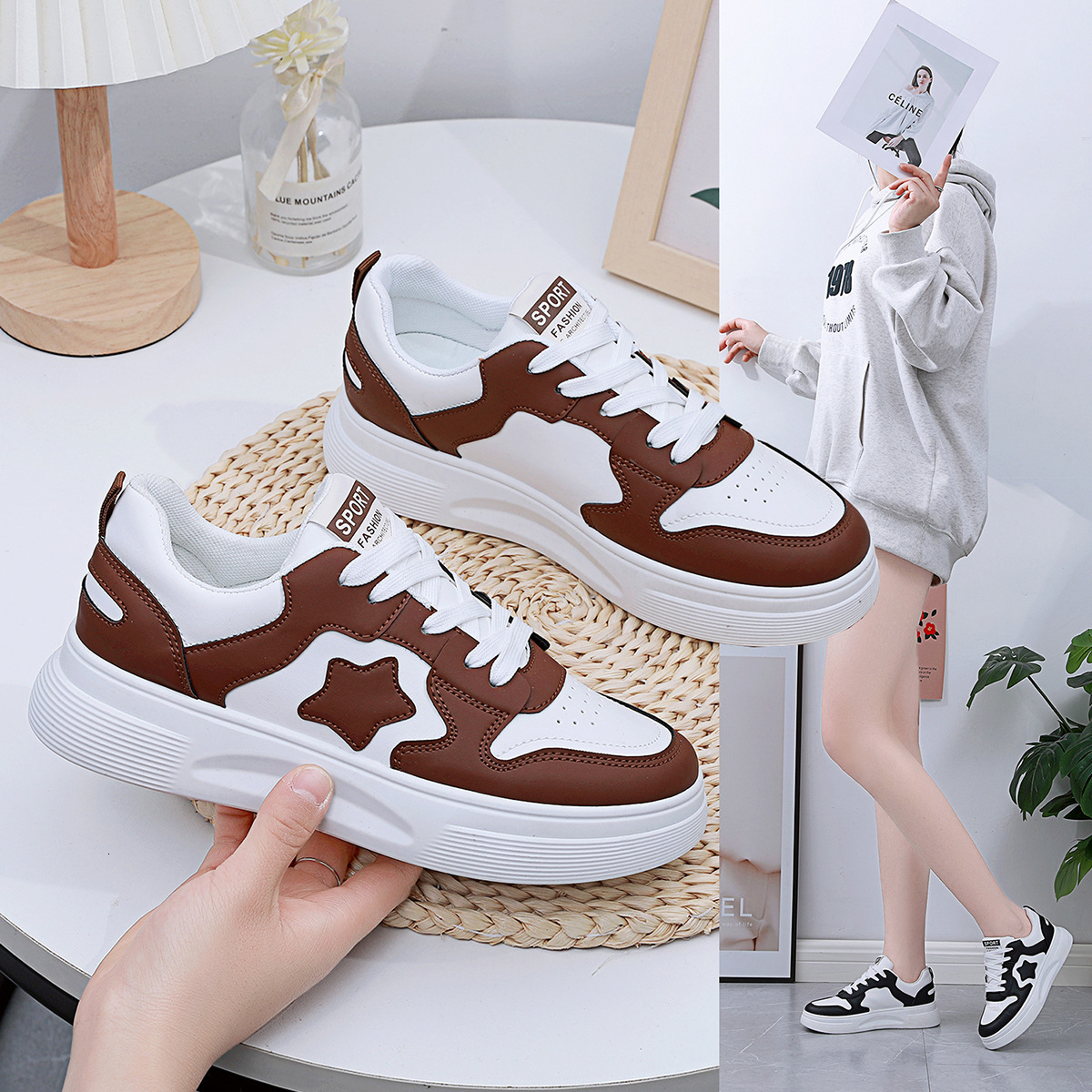 STAOXINDIKE 2025 New the Beach Mid Heel Kitten Heel Suede Synthetic White Strappy Ankle Casual Formal True to Size Wide Budget Synonyms