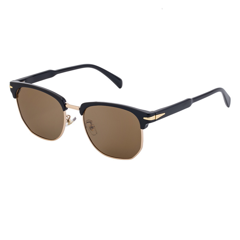 2026 New Retro Square Frame Polarized Sunglasses for Men, Outdoor High-End Sun Protection Sunglasses, Men's Wholesale