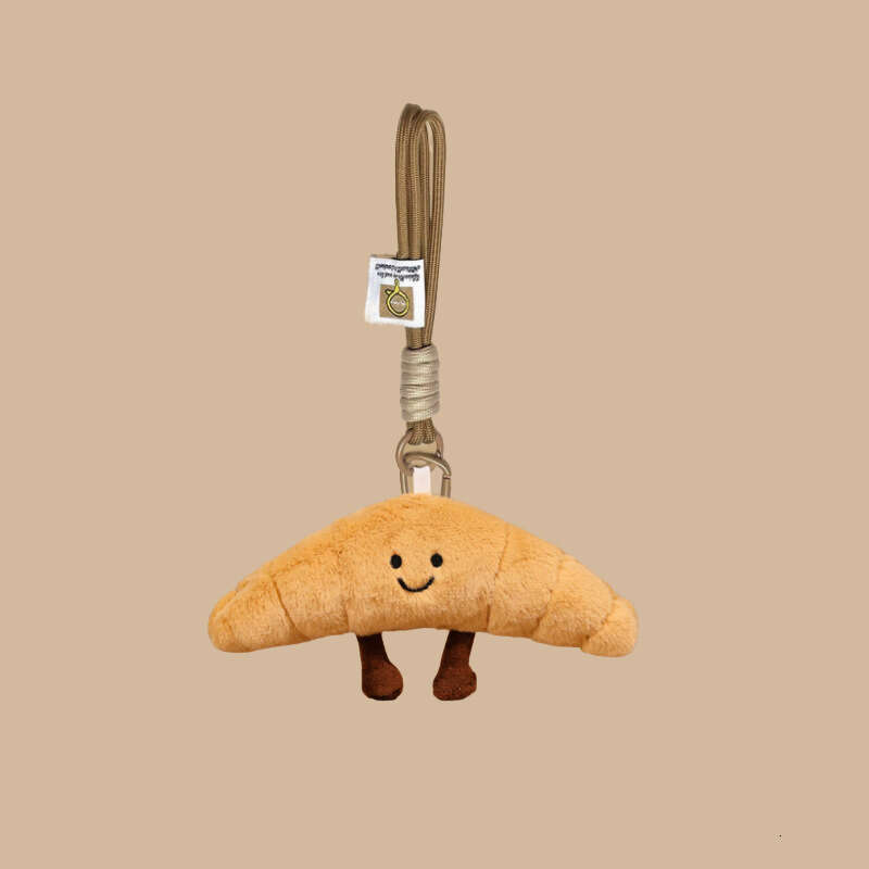 Quirky Food Plush Keychain Plant Hamburger Fries Cheese Doll Pendant Cookies