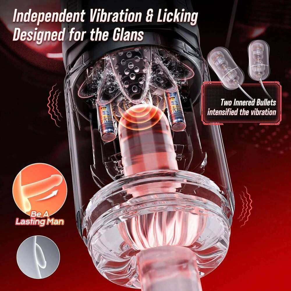 Automatic Thrusting Rotation Male Masturbator AI Sync Machine Vagina Masturbation Pocket Pussy LCD Display Sex Toys for Men Z260312