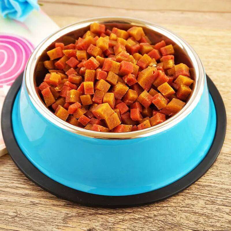 Custom Name Dog Cat Stainless Steel Pet Colorful Water Food Non slip dining basin Circular Personalized Bowl Multi size 26Y0312