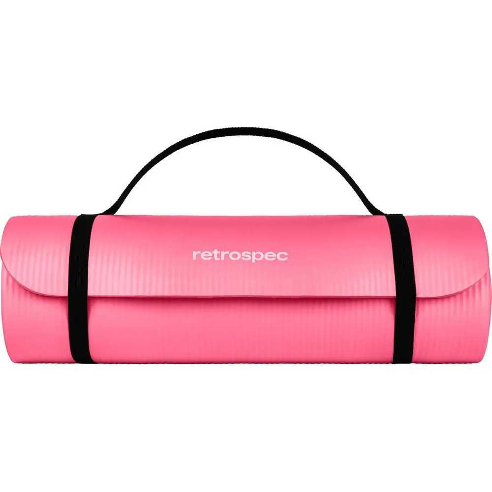 Half-Inch Thick Yoga Mat with Nylon Strap for Men and Women - Anti-Slip Mat for Yoga Pilates Stretching and Fitness Workouts M260312