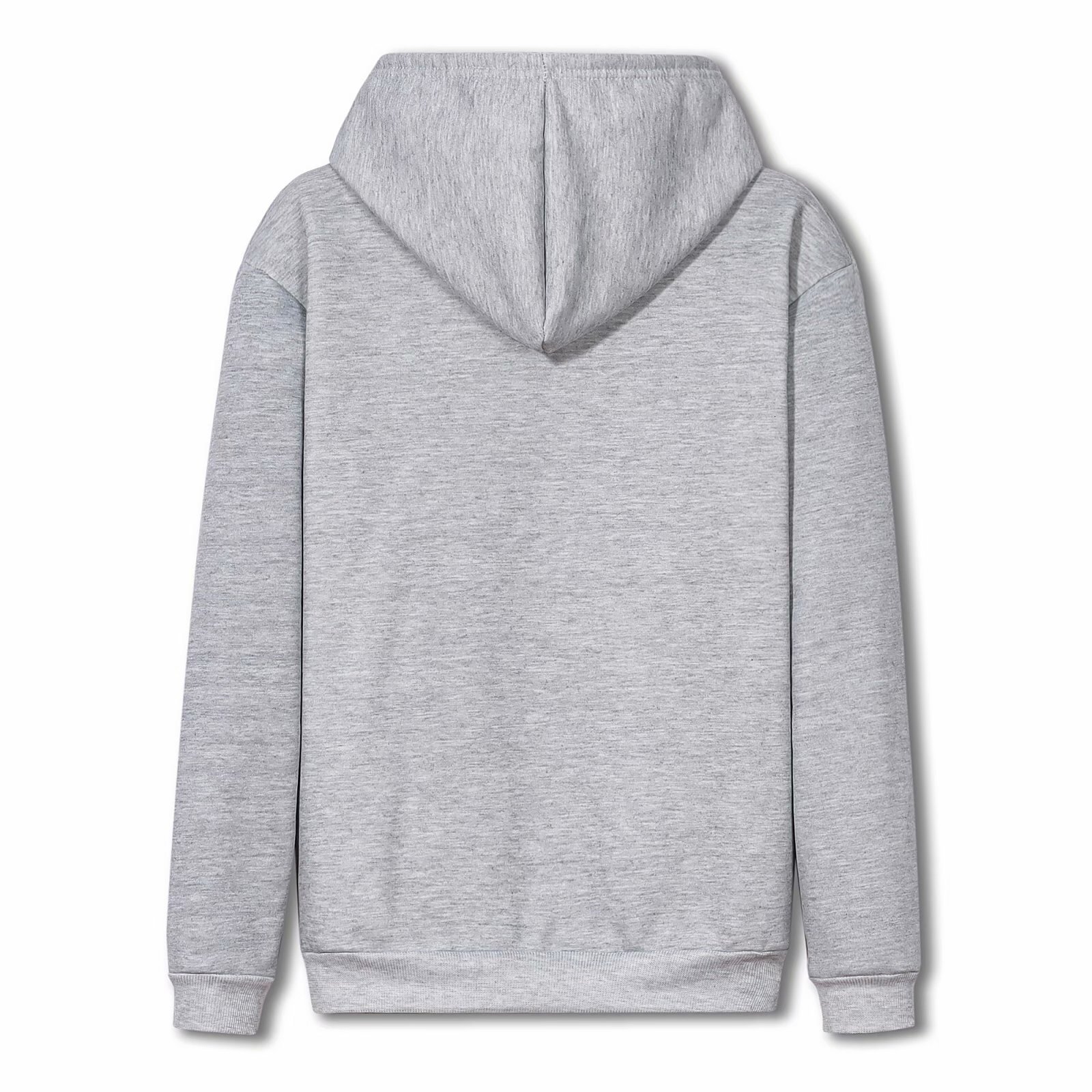 New Winter Designer Hoodie Fleece-lined Plain Large-size Sweatshirt Student Zip-up Sports Hoodie -style Casual Loose Jacket