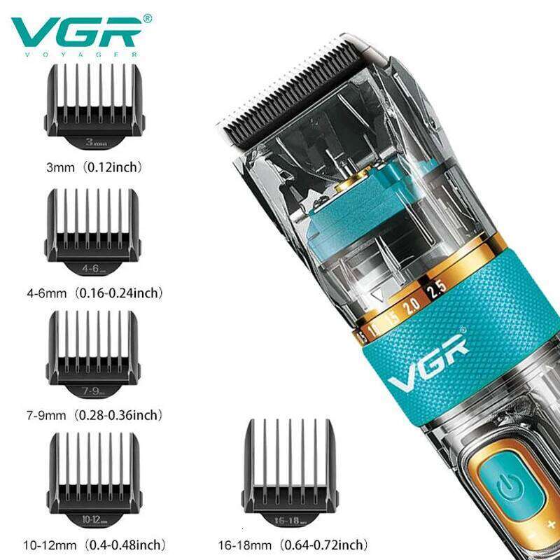 Cordless Professional Trimmer For Men Electric Beard Hair Clipper Waterproof Haircut Adjustable 3 Motor Speed Rechargeable C260312