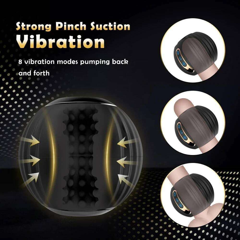 Telescopic Rotation Male Masturbator 3D Realistic Sleeve Vagina Masturbation Equipment Sex Toys for Men Automatic Mastubator Z260312