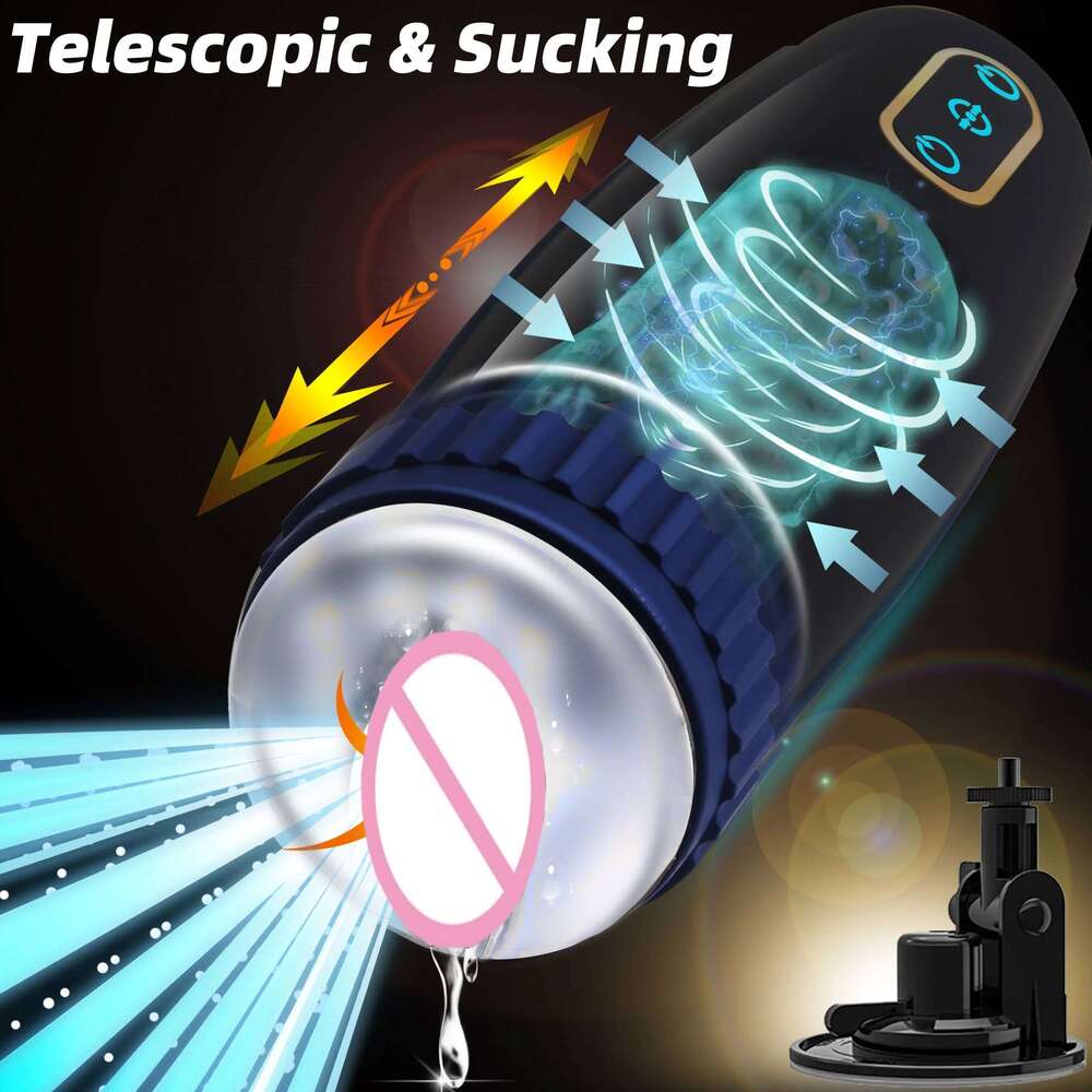 Automatic Male Masturbator Cup Thrusting Modes Pocket Pussy Penis Pump Blowjob Machine Sex Toy For Men Adult Supplies Z260312