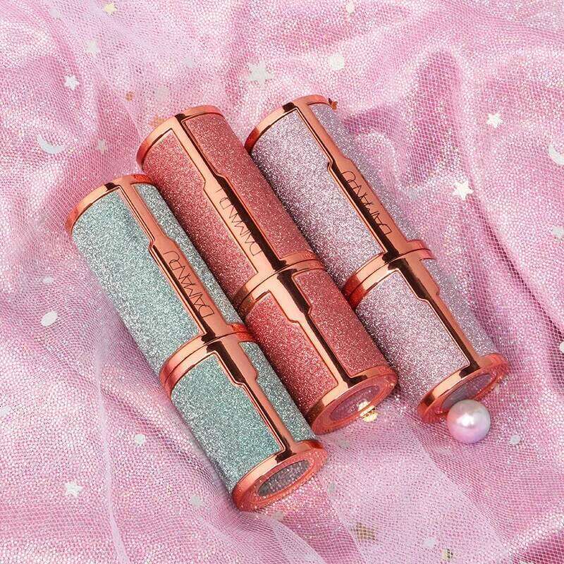 Glitter Matte Waterproof Long Lasting Temperature Change Diamonds Lipstick Non Stick Red Pink Lip Tint Makeup Cosmetic W260311