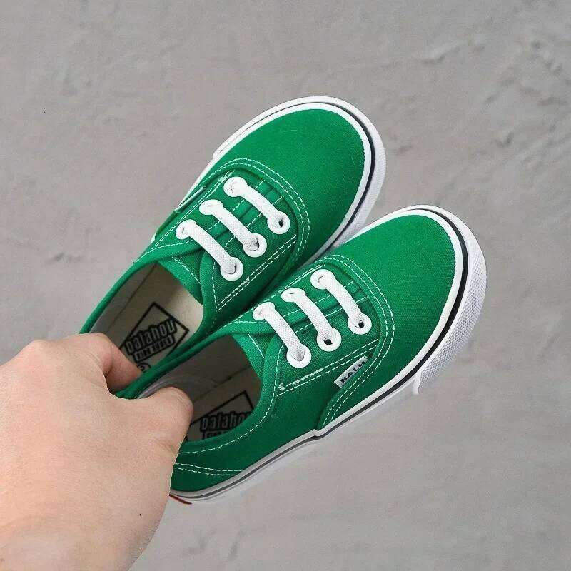 Boys Girls Casual Fashion Running Solid Color Children's Canvas Outdoor Sneakers Student Cloth Shoes H260312