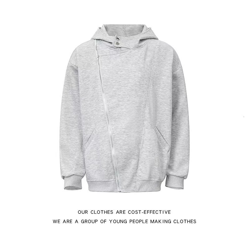-style Double-zipper Hooded Sweatshirt For Women Spring And Designer Hoodie Autumn Made Of Heavy-weight Composite Fabric Trendy Brand Design Couple 