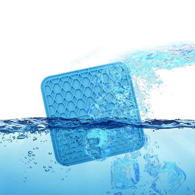 Lick Mat Pet Slow Plate Bathing Distraction Silicone Sucker Food Training Dog Feeder Supplies for Dogs 26Y0312