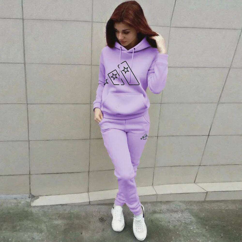 Hoodie Pants Sets Women's Autumn Winter Sweatshirt Sweatpant 2pcs Sports Outfits Home Outdoor Jogging Suit New Designer Clothes C260312