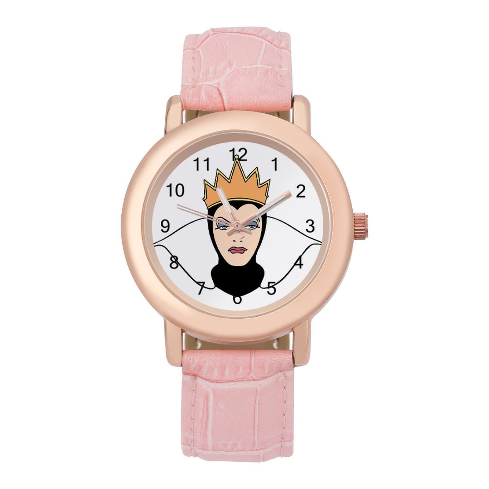 The Evil Queen Watches Women Girls Leather Strap Disney Cartoon Snow White Watch Popular Decorative Gifts