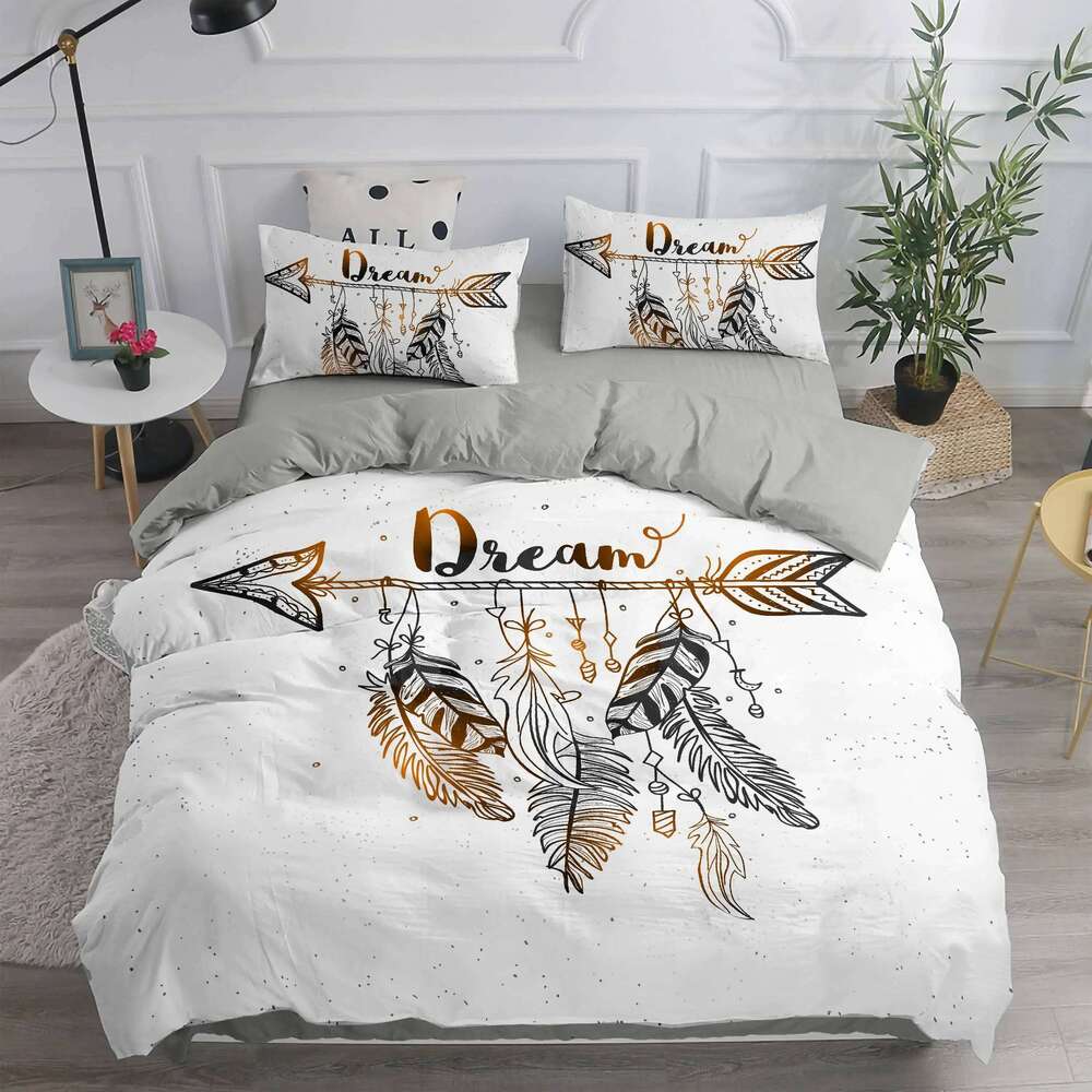 Dream Catcher Bedding Set Elegant Bohemian Duvet Queen 240x220 Ethnic Quilt Single Double King Comforter Bed Cover H260312