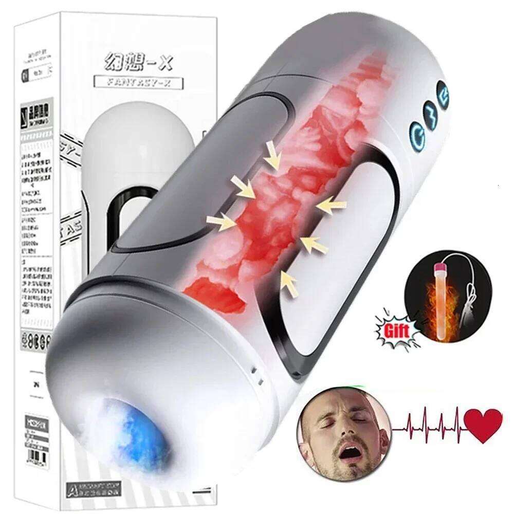 6 Modes Sucking Vibrator Male Masturbator Cup Masturbation Machine Pussy Vaginas Sex for Men Adults 18 Sexy Toys Z260312
