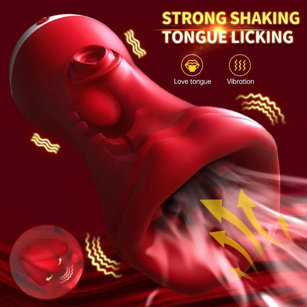Male Mastubator for Deep Throat Blowjob Glans Masturbation Vibration Men Penis Training Stimulation Vibrating Sex Toys 18+ Z260311