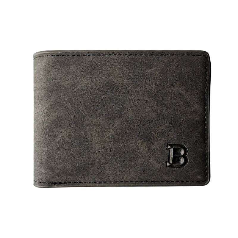 2022 Fashion PU Leather Men's With Coin Bag Zipper Small Purses Dollar Slim Purse New Design Money Wallet