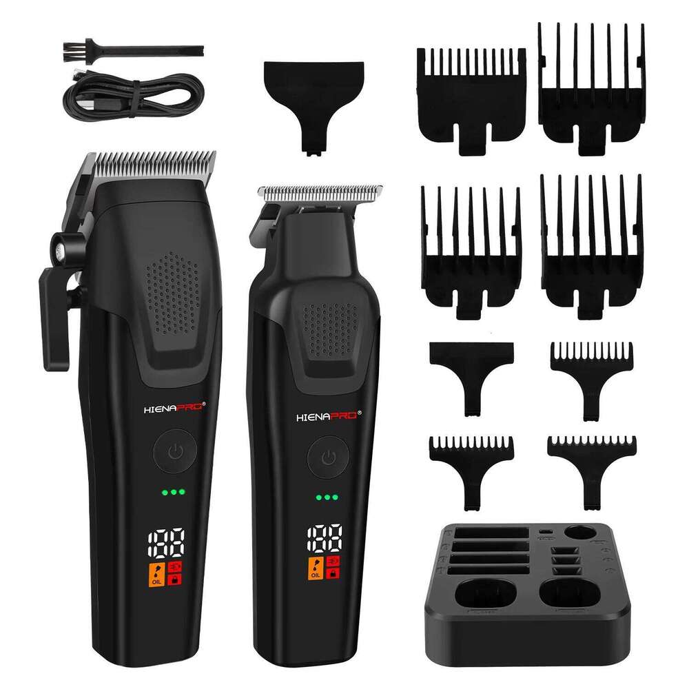 Professional Cordless Men's Barber Kit Electric cutter hair Trimmer Hair Cutting Machine Clipper gift for men C260312