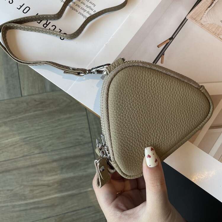 Luxury fashion wallet New Women S Purse Neck Hanging Style Solid Color Mini Coin Fashionable Simple Key And Lipstick Storage Bag Small Wallet