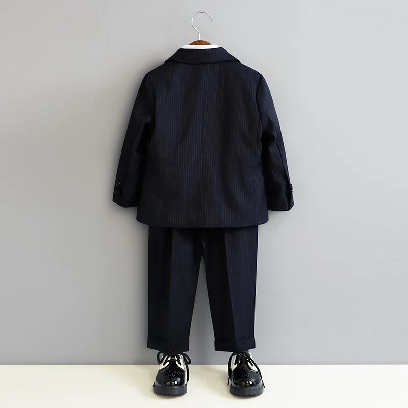 Children Black Piano Suit Kids Wedding Party Pograph Flower Boys Tuxedo Dress born Baby 1 Year Birthday Costume 260311